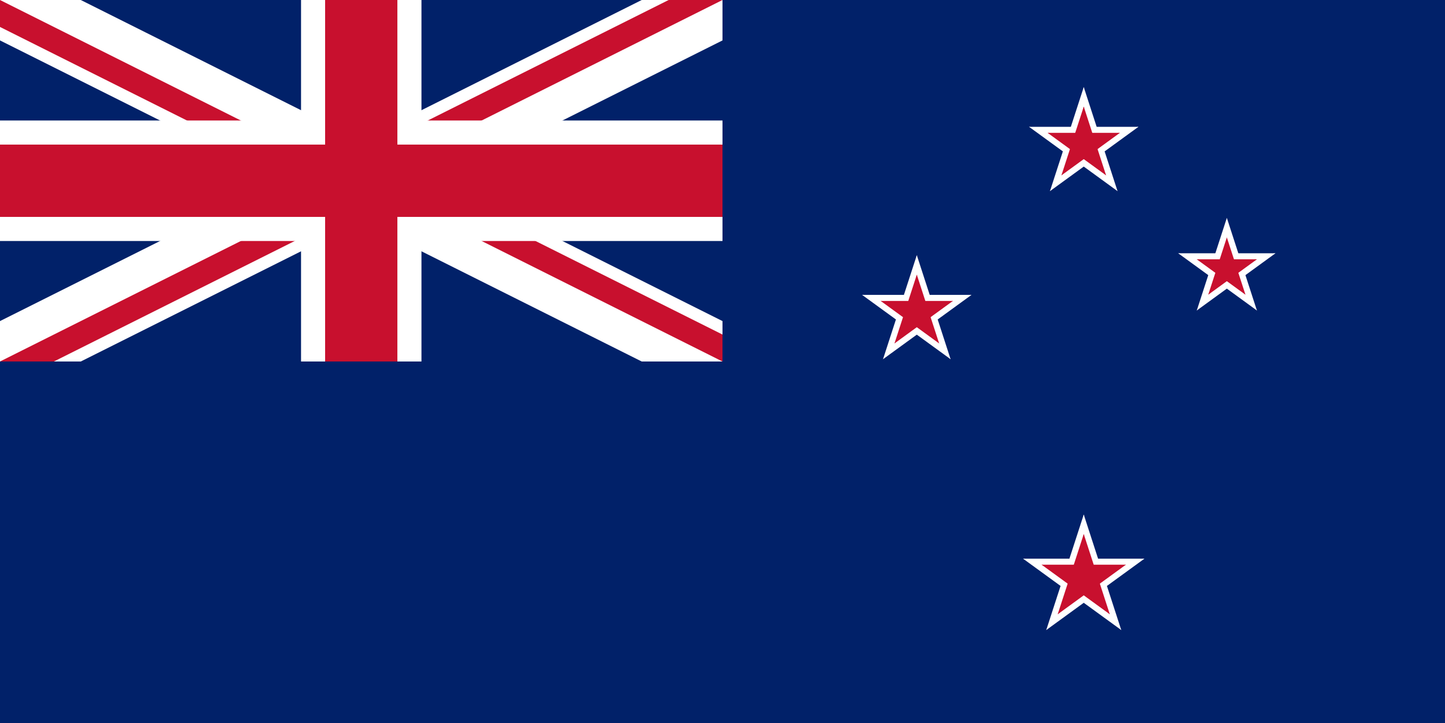 New Zealand Flag - Embroidered - Iron-on