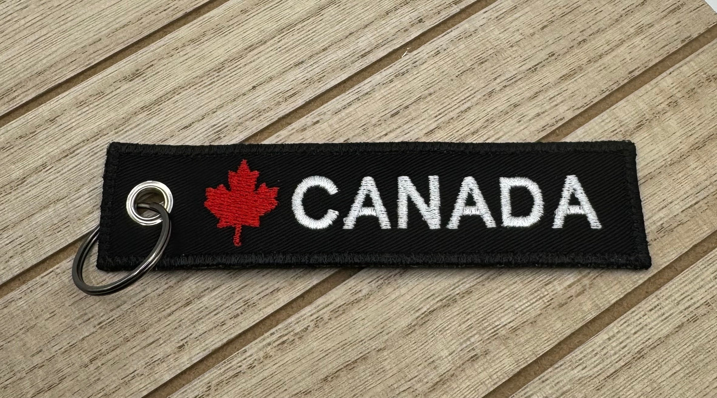 Canada Keychain - Embroidered