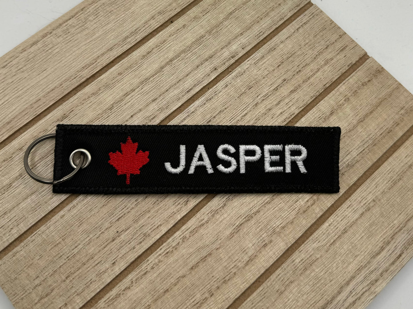 Jasper Keychain | Luggage Tag | Embroidered - Double Sided