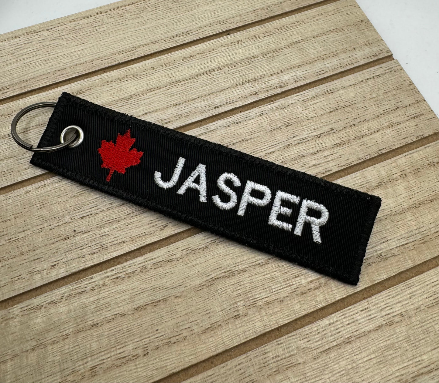 Jasper Keychain | Luggage Tag | Embroidered - Double Sided