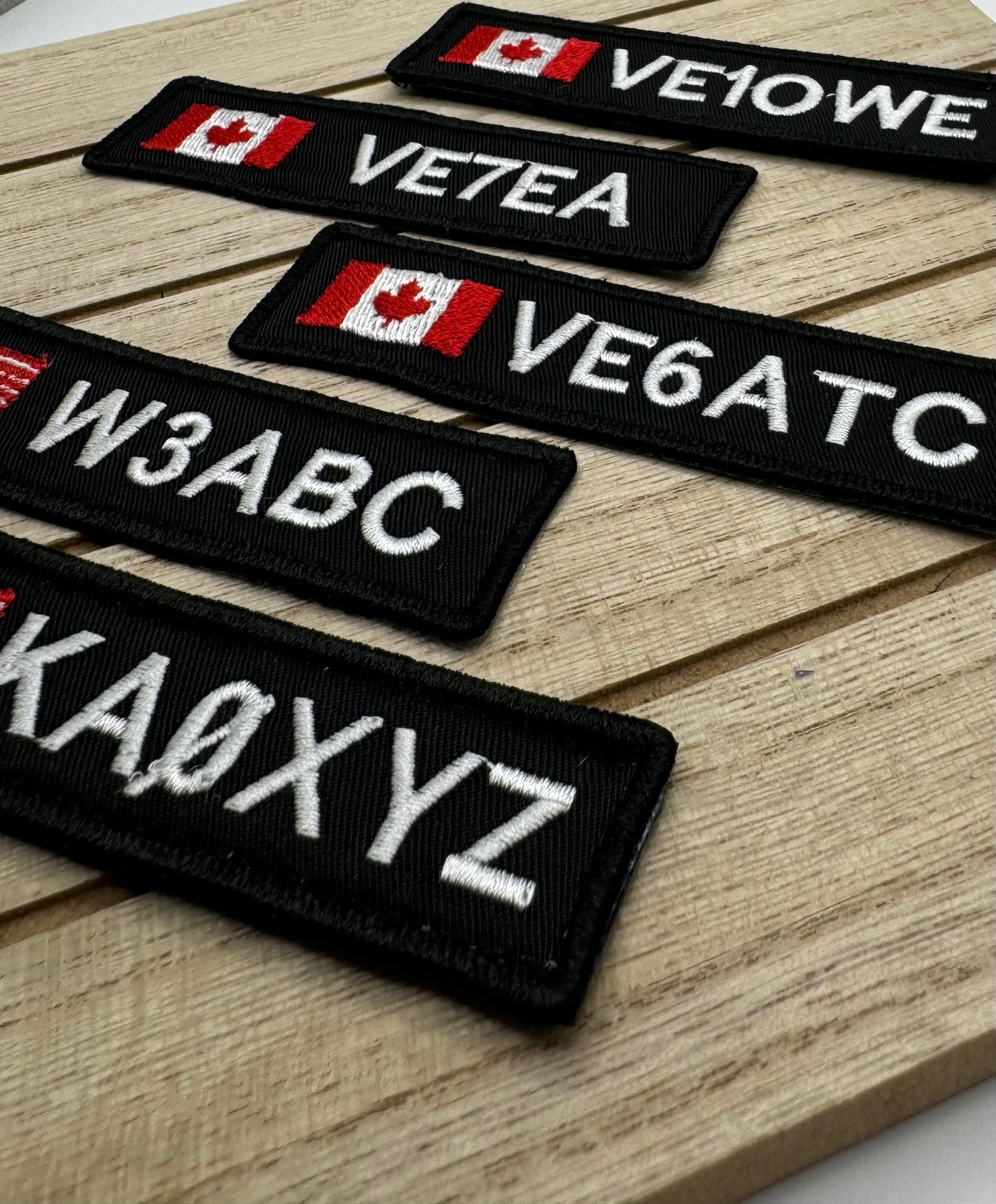 Personalized Amatuer Ham Radio Embroidered Nametag with your callsign