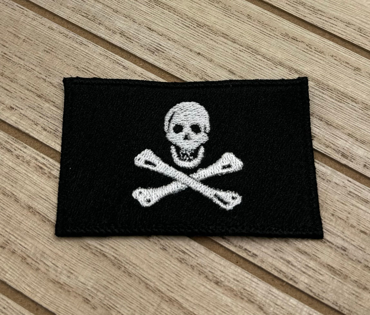 Jolly Roger Pirate Flag Embroidered Patch