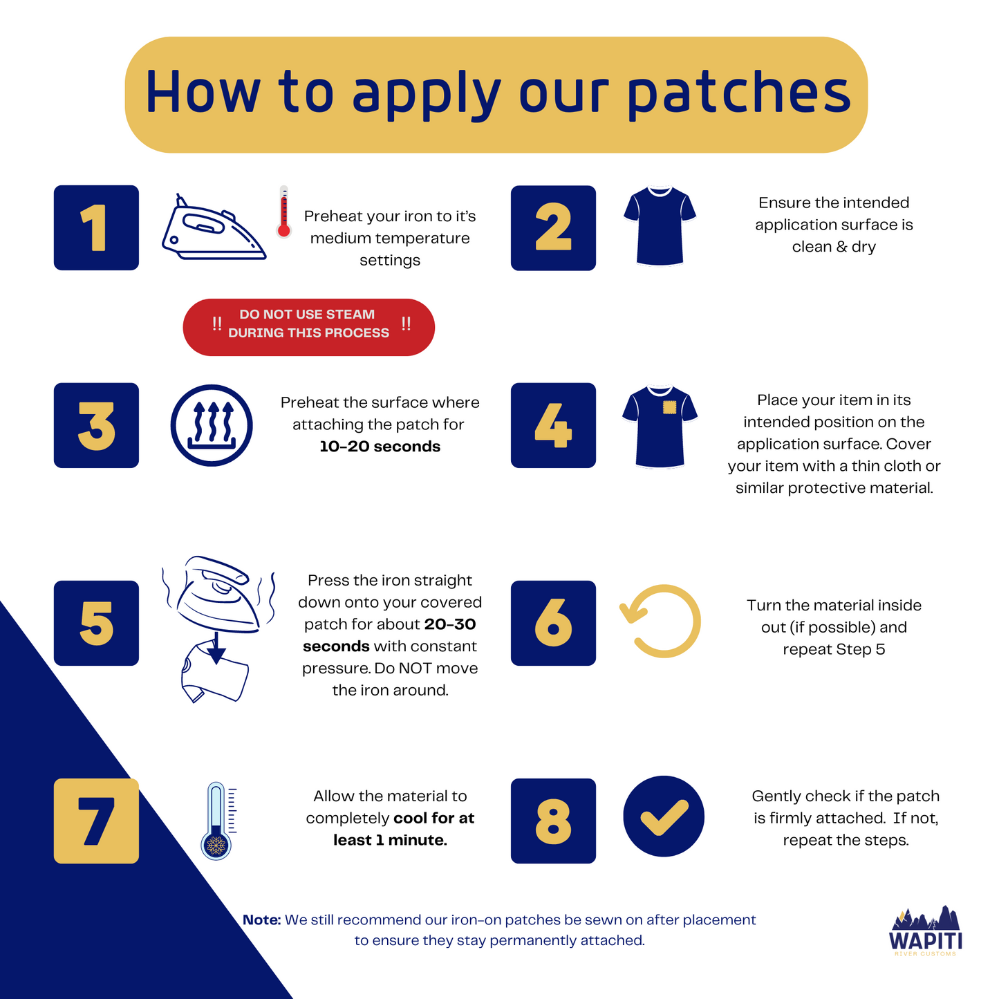 Pyramid Mountain Embroidered Patch - Iron on