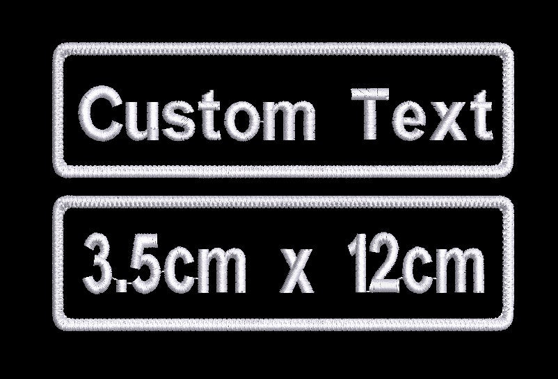 Custom 3.5cm x 12cm Patch
