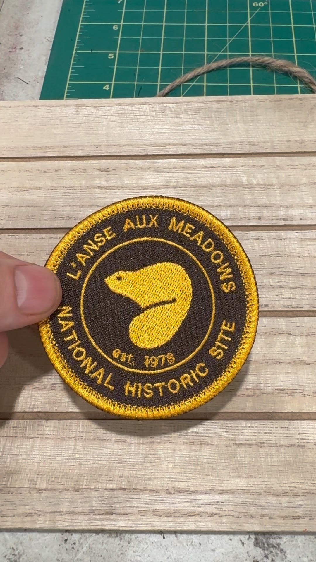 L'Anse aux Meadows National Historic Site Embroidered Patch - Iron On