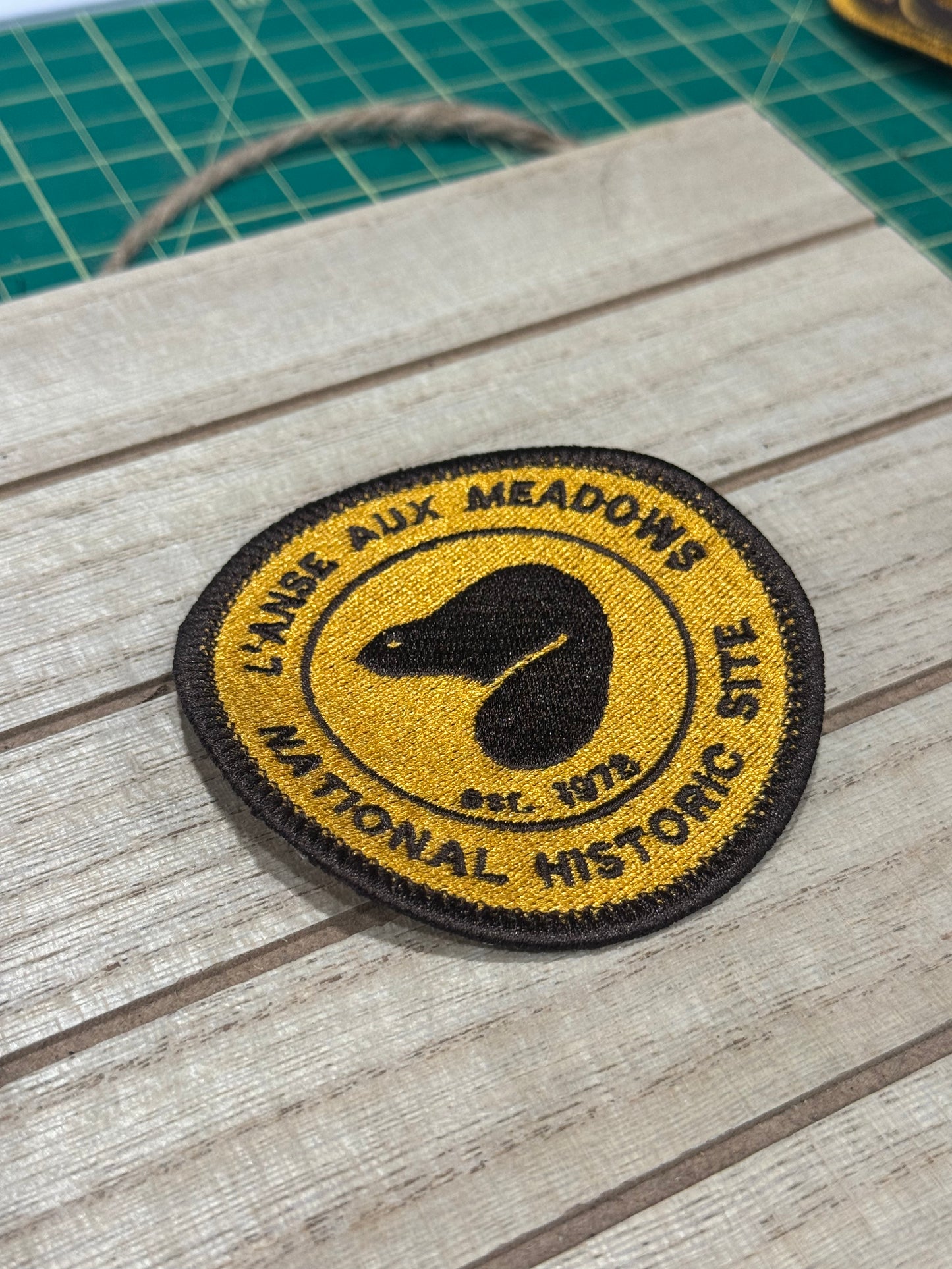 L'Anse aux Meadows National Historic Site Embroidered Patch - Iron On