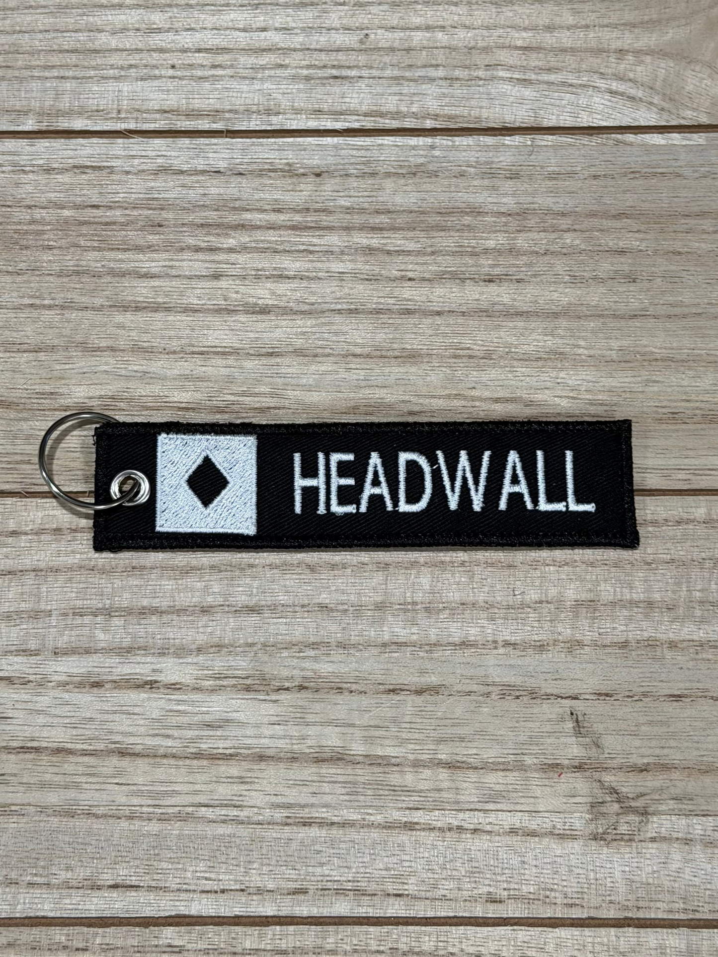 Custom Embroidered Ski Run Difficulty Keytag