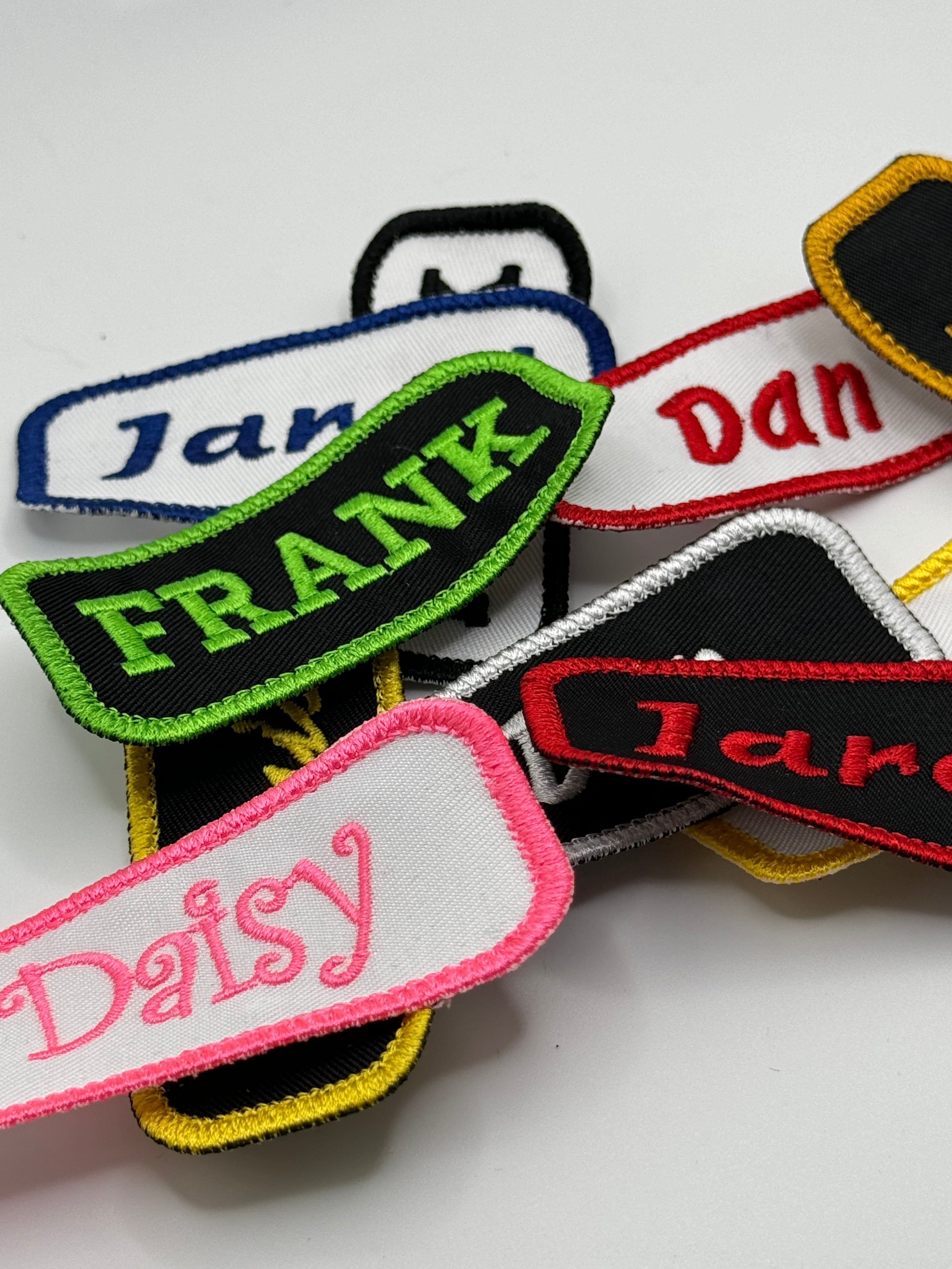 Rounded Rectangle - Custom Embroidered Name Tag – Wapiti River Customs