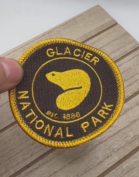 Glacier National Park Embroidered Patch - Iron On