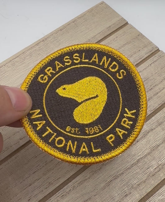 Grasslands National Park Embroidered Patch - Iron On