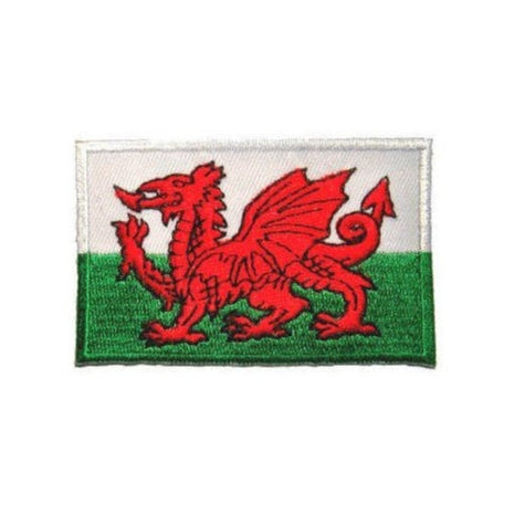 Wales Flag - Embroidered - Iron-on